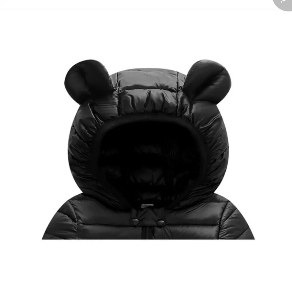Puffer Coat with Teddy Ears